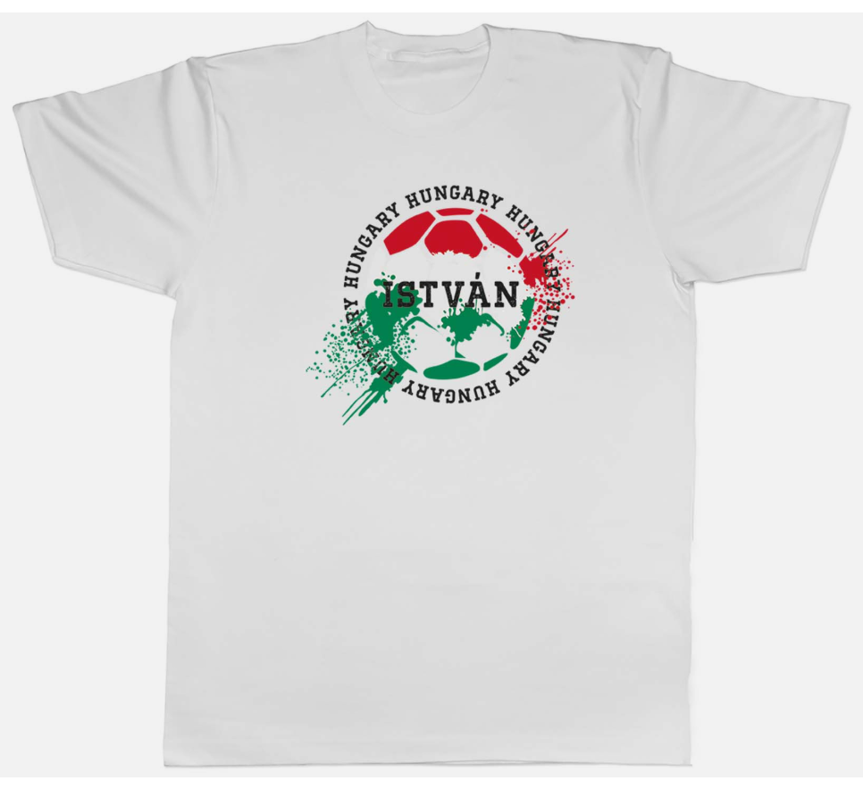Personalised Hungary Football Sports Mens Unisex T-Shirt Tee Gift