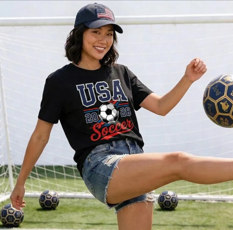 USA Soccer 2026 T-Shirt | World Cup Fan Tee | Unisex American Football Shirt | WC26 United States Soccer Gift