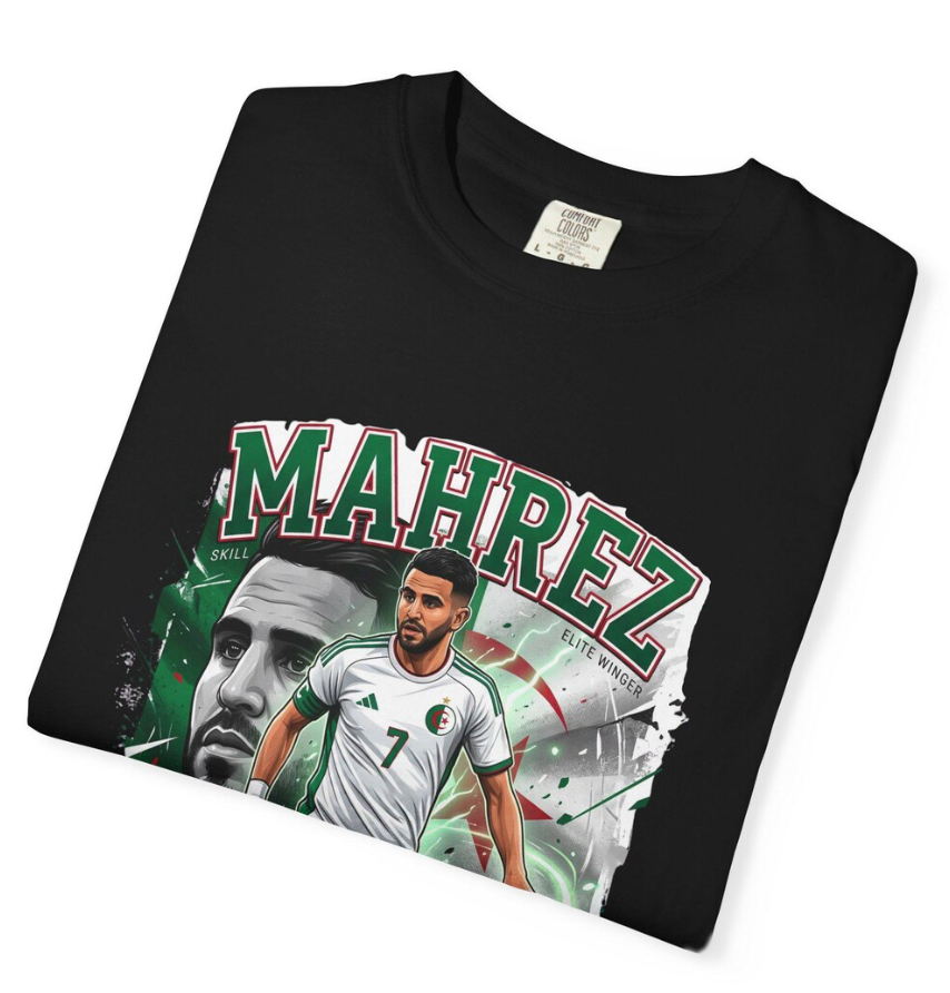 Algeria World Cup 2026 Tee, Algeria Soccer Spirit, National Team Supporter, Algeria 2026 Fan Tee, algeria mahrez, mahrez tee