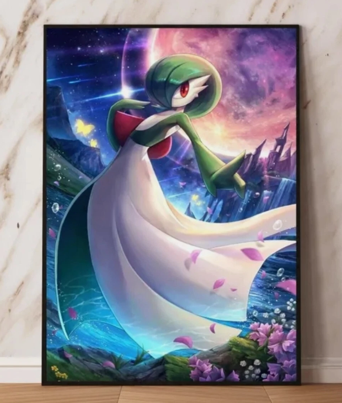 Gardevoir PokeArt Canvas Poster Wall Art Home Decor
