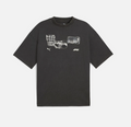 PUMA F1 Graphic Crew Neck Short Sleeve T-Shirt Mens Black Casual