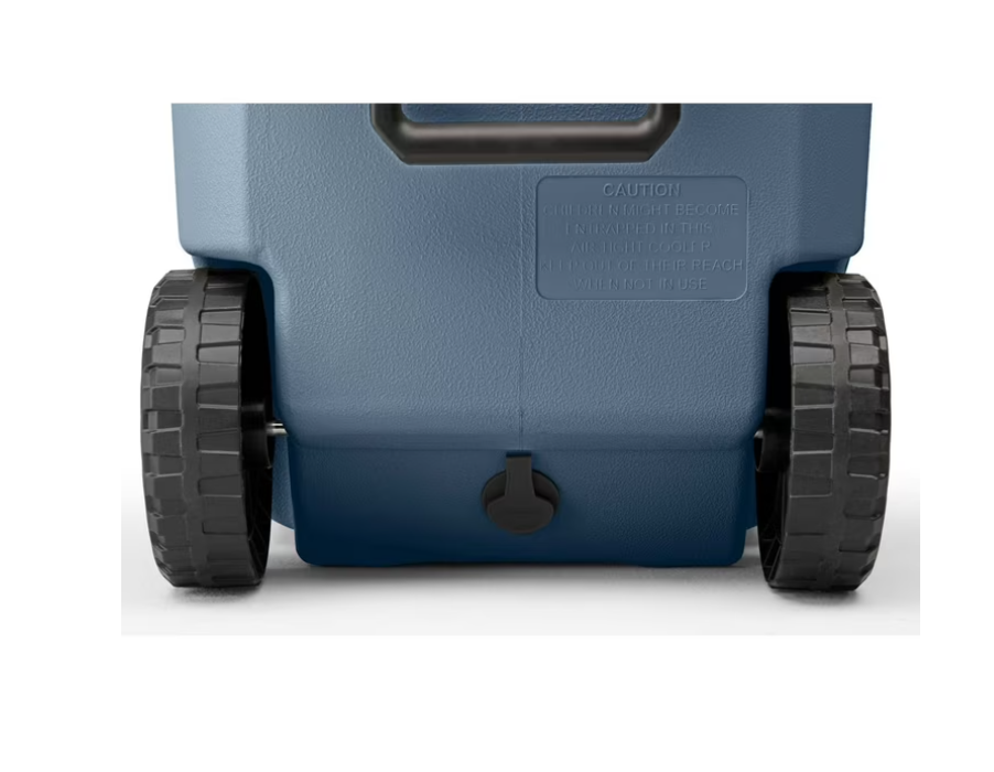 Coleman 316 Series 62QT Hard Chest Wheeled Cooler, Lakeside Blue