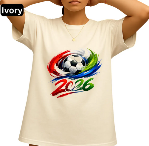 2026 Soccer Ball Design T-Shirt | World Cup Football Graphic, FIFA world cup 2026