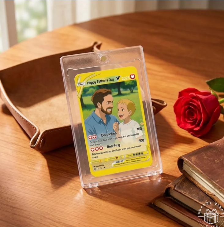 Personalized Father's Day Poke Card, Custom Gift for Dad, Unique Present for Father, Fun & Thoughtful Father's Day Surprise
