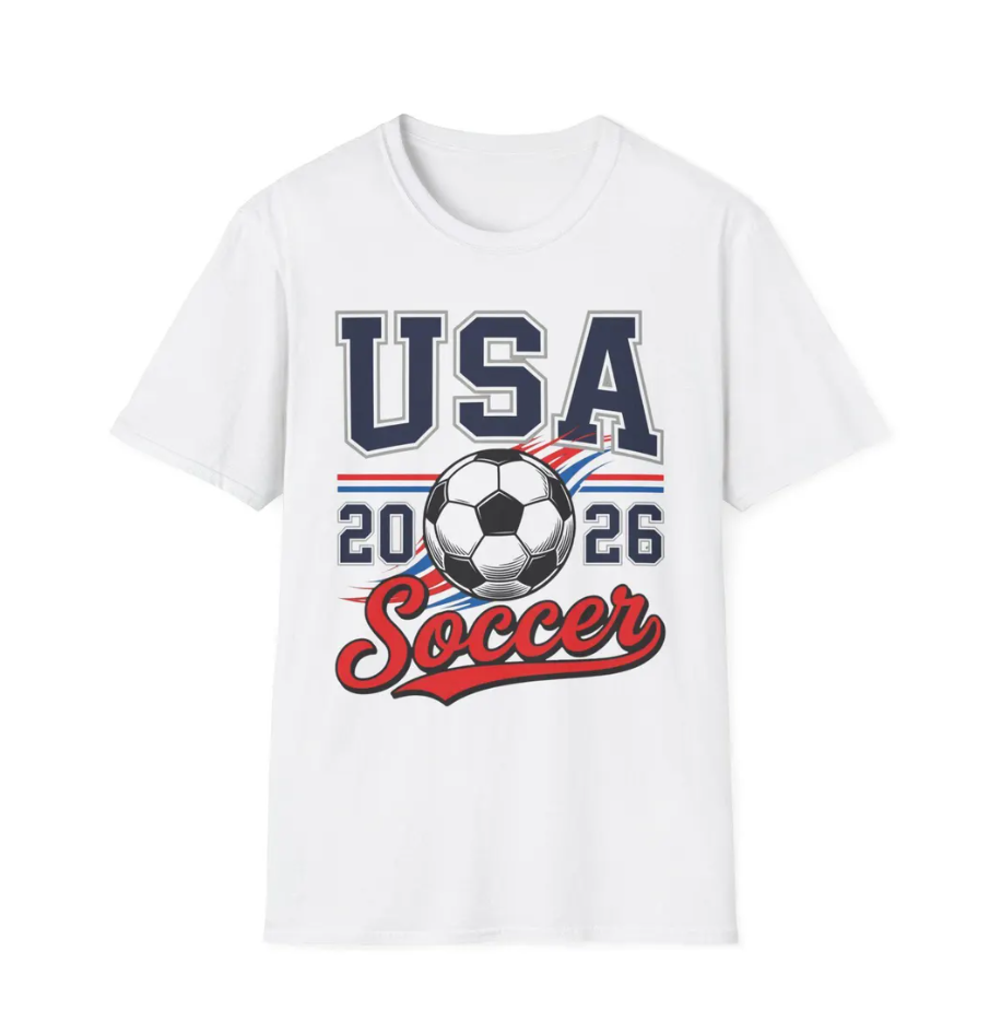 USA Soccer 2026 T-Shirt | World Cup Fan Tee | Unisex American Football Shirt | WC26 United States Soccer Gift