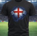 England Football Shirt, St George Cross England Flag Tee, England Soccer Fan Shirt, Three Lions Supporter Gift