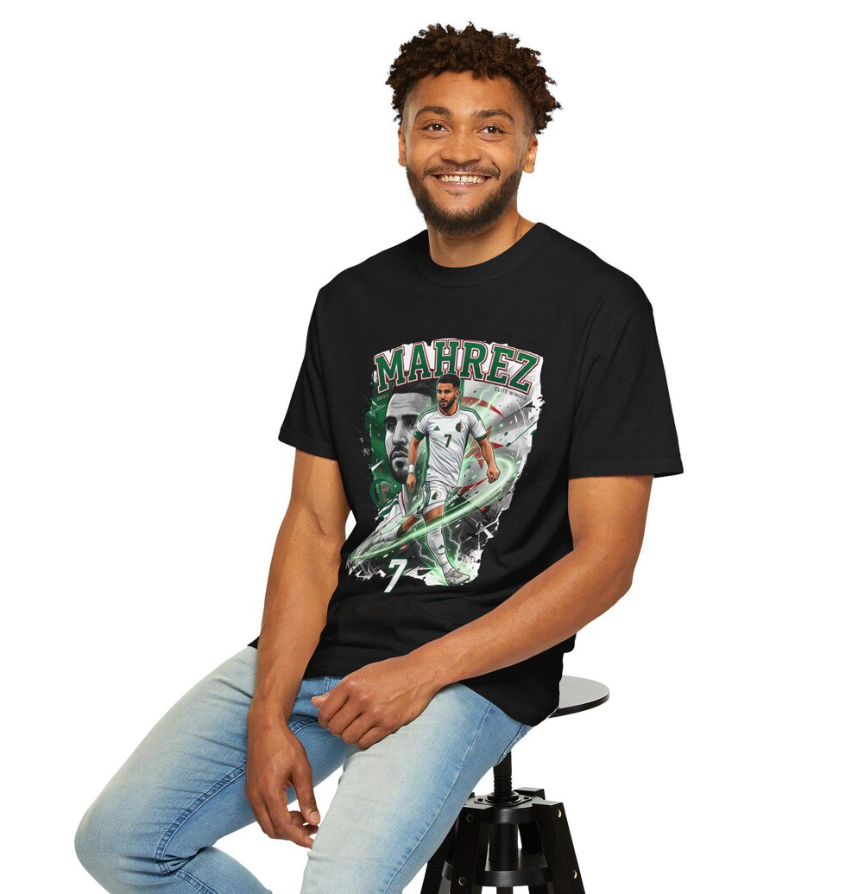 Algeria World Cup 2026 Tee, Algeria Soccer Spirit, National Team Supporter, Algeria 2026 Fan Tee, algeria mahrez, mahrez tee