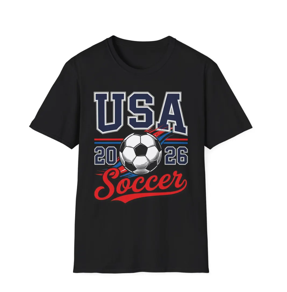 USA Soccer 2026 T-Shirt | World Cup Fan Tee | Unisex American Football Shirt | WC26 United States Soccer Gift