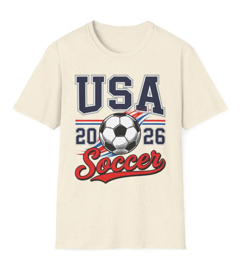 USA Soccer 2026 T-Shirt | World Cup Fan Tee | Unisex American Football Shirt | WC26 United States Soccer Gift