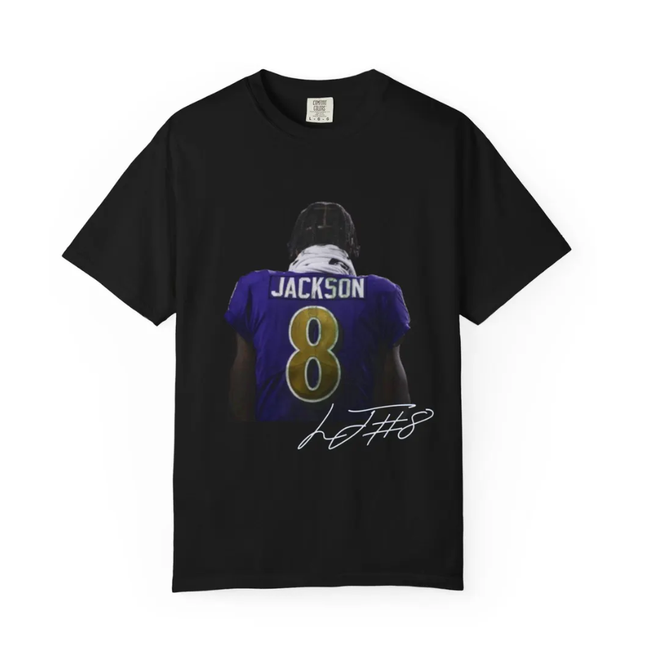 Lamar Jackson Baltimore T Shirt Autograph Edition Football
