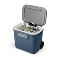 Coleman 316 Series 60QT Hard Chest Wheeled Cooler, Lakeside Blue