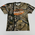 Russell Outdoors Shirt Mens Brown Realtree Camo Tuckahoe Turf Farms Hunting