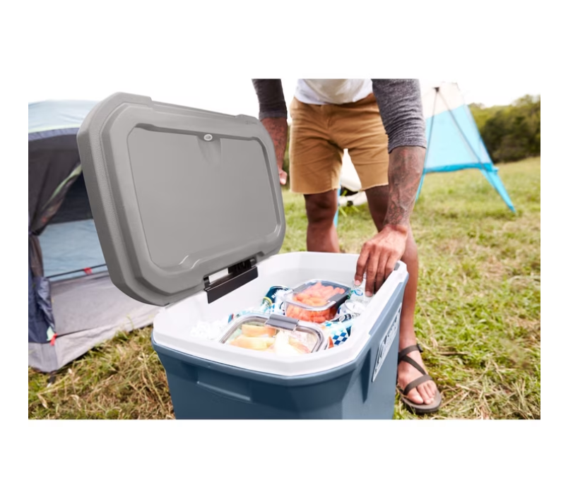 Coleman 316 Series 60QT Hard Chest Wheeled Cooler, Lakeside Blue