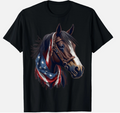 USA 4th Of July Horse on Patriotic American Horse Gift Unisex T-Shirt
