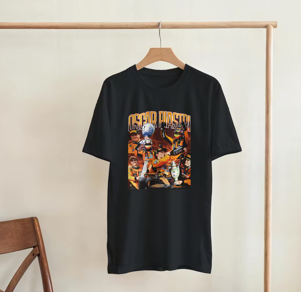 Vintage Oscar Piastri F1 Shirt Formula One T-Shirt F1 Fan Wear Racing Gift