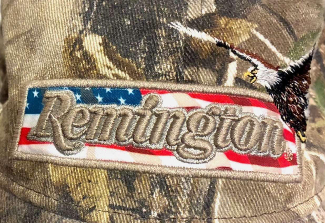 NEW Remington Hat Cap American Flag & Eagle Embroider Realtree Camo APG Hunting