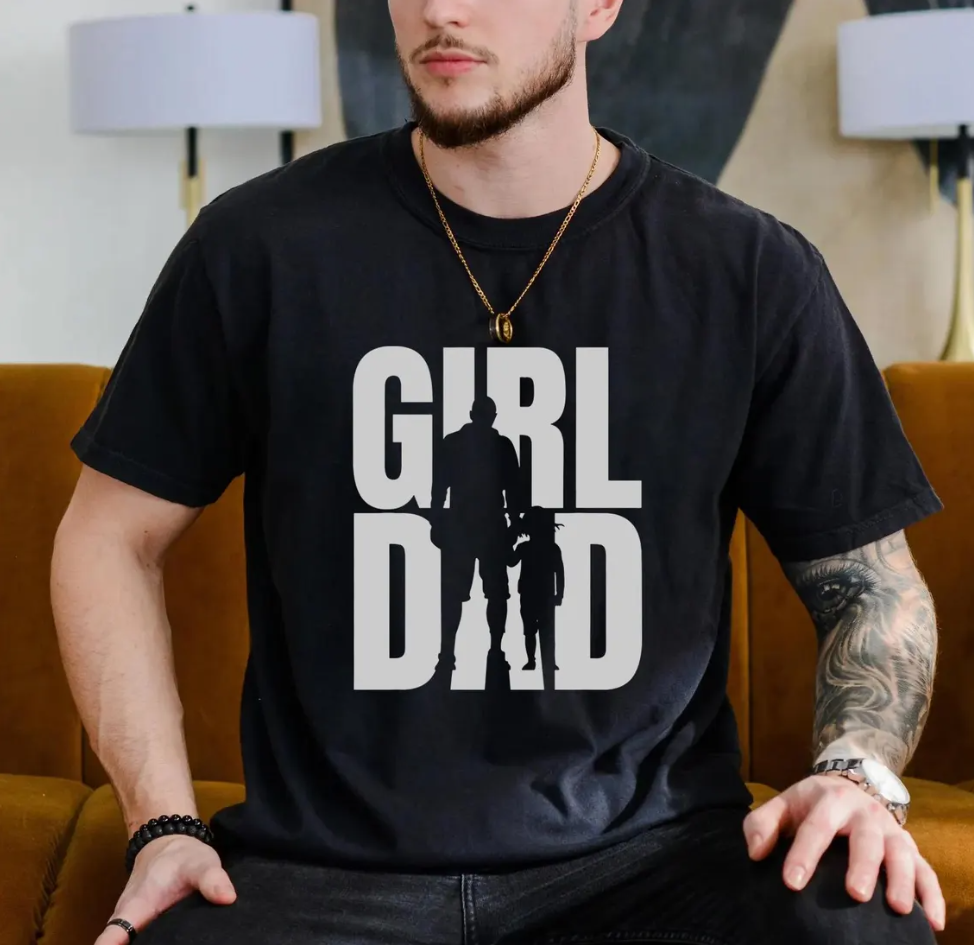 Girl Dad Shirt – Father’s Day Gift for Dad of Daughters, Strong Dad Girl Bond Tee, New Dad Pride Shirt