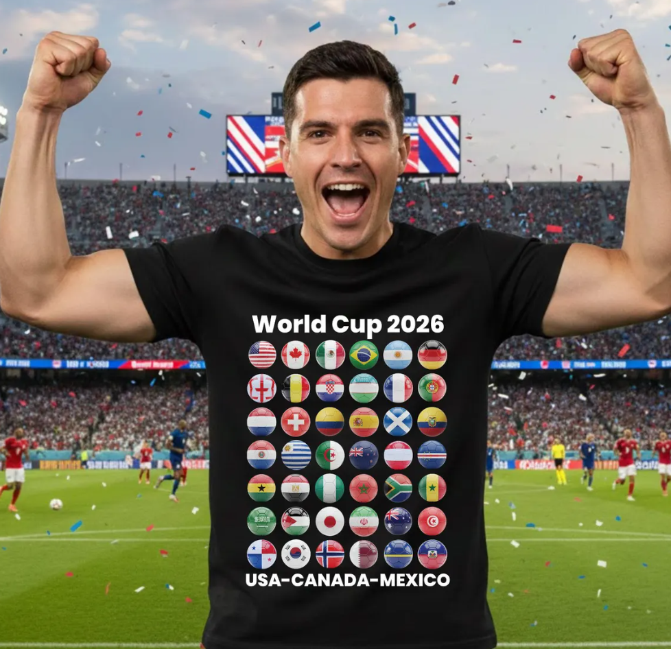 Soccer Shirt World Cup 2026 all Country Ball Football Fan Game Day Youth Tees Sports Apparel For Men Women Kids Gift Clothing