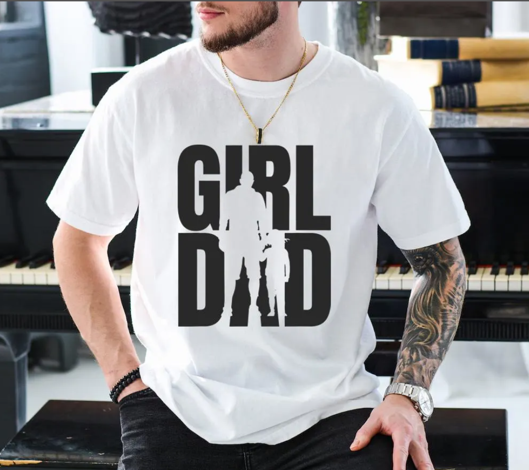 Girl Dad Shirt – Father’s Day Gift for Dad of Daughters, Strong Dad Girl Bond Tee, New Dad Pride Shirt