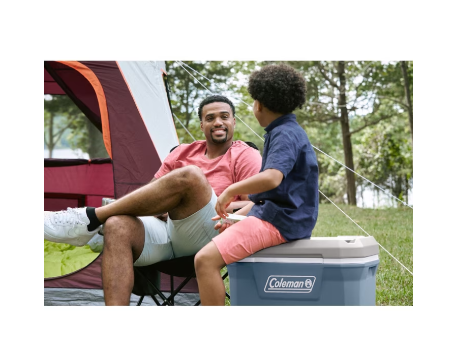 Coleman 316 Series 60QT Hard Chest Wheeled Cooler, Lakeside Blue