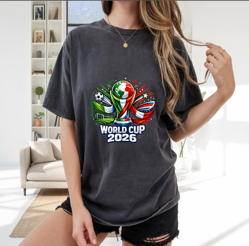 World Cup 2026 Soccer T-Shirt | USA Mexico Canada Fan Apparel