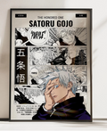 Satoru Gojo Anime Poster Jujutsu Kaisen Manga Art Wall Decor Print All Sizes