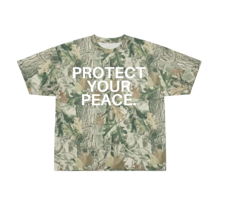 At All Costs Camo Oversized Box Short Sleeve Tee