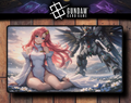 Lacus Clyne Gundam Inspired Playmat – Pink Anime TCG Card Game
