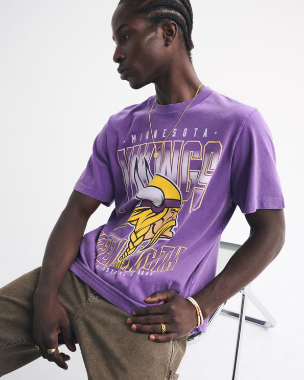 Minnesota Vikings Vintage Inspired Graphic Tee - Vintage NFL Fan Shirt