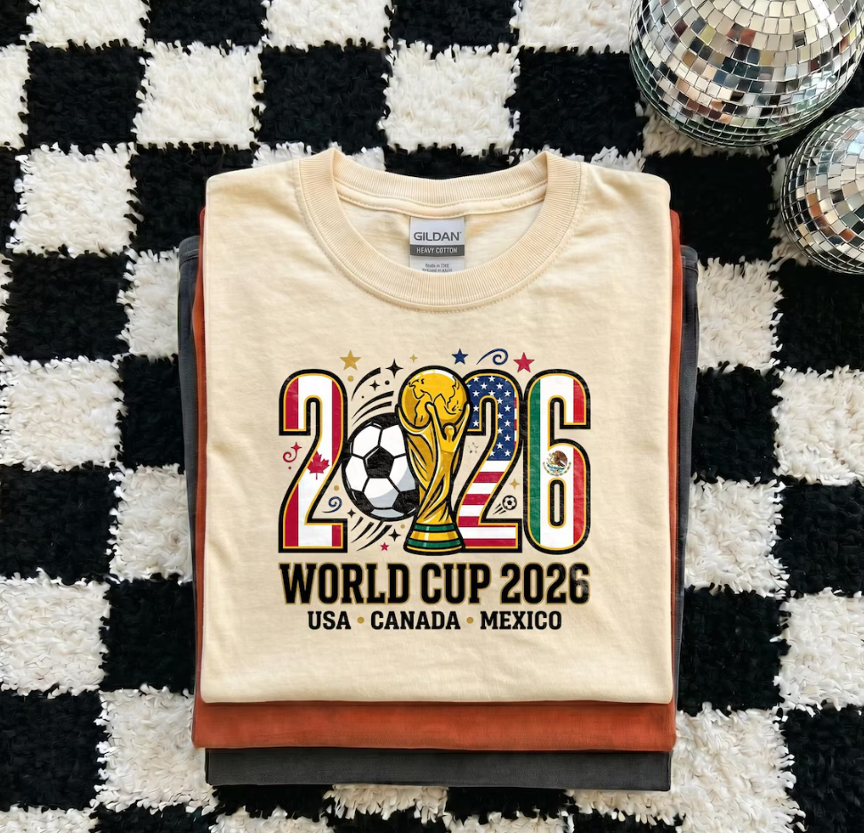 FIFA World Cup 2026 Shirt, USA Canada Mexico Host Nation Soccer Tee, World Cup 26 Trophy Fan Gift, Soccer Supporter Tee
