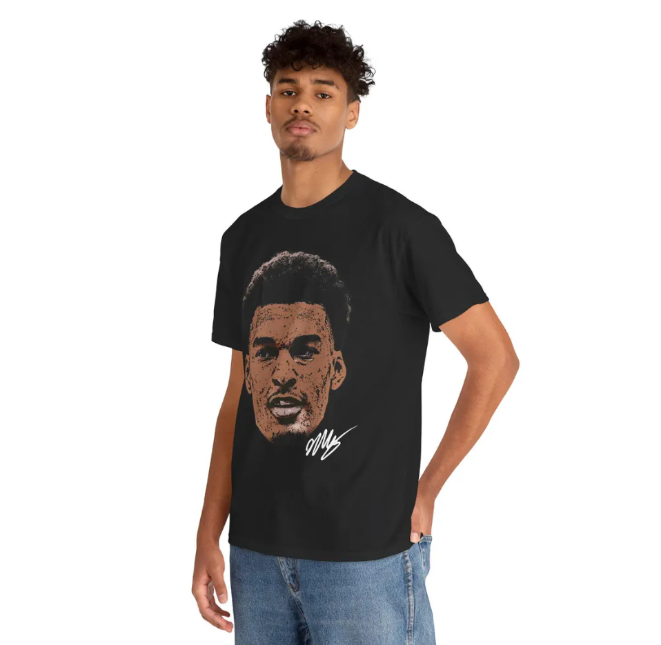 Victor Wembanyama San Antonio T Shirt Face Tee Autograph Edition