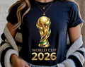 World Cup 2026 PNG Design, Colorful Soccer Graphic Tee Print , Football ,Fan Art Sublimation