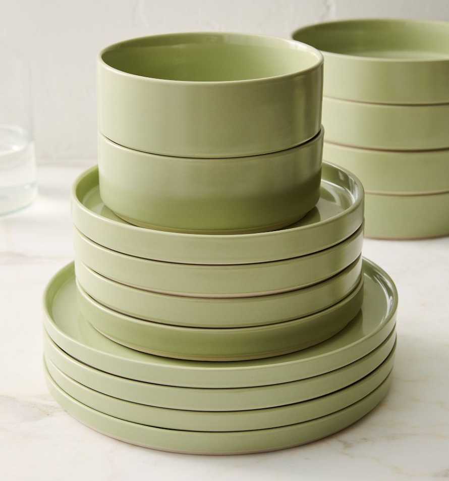 Straight-Sided Stoneware Dinnerware (Set of 16)