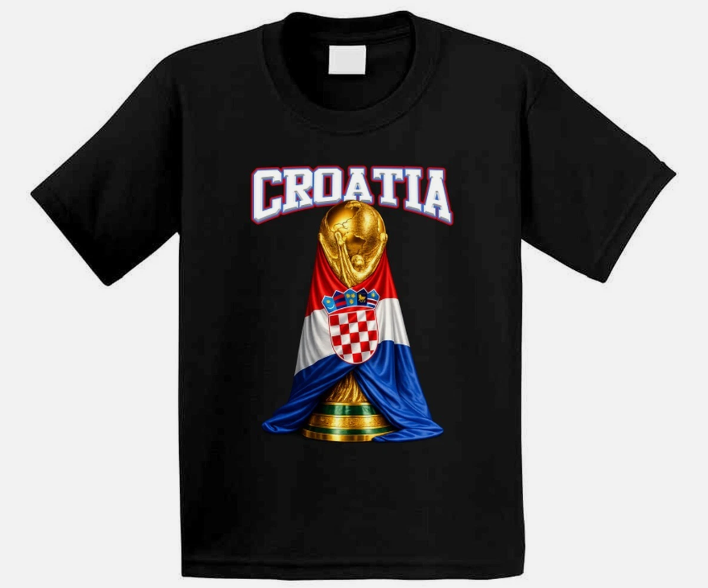 Croatia World Cup Soccer Fan T Shirt