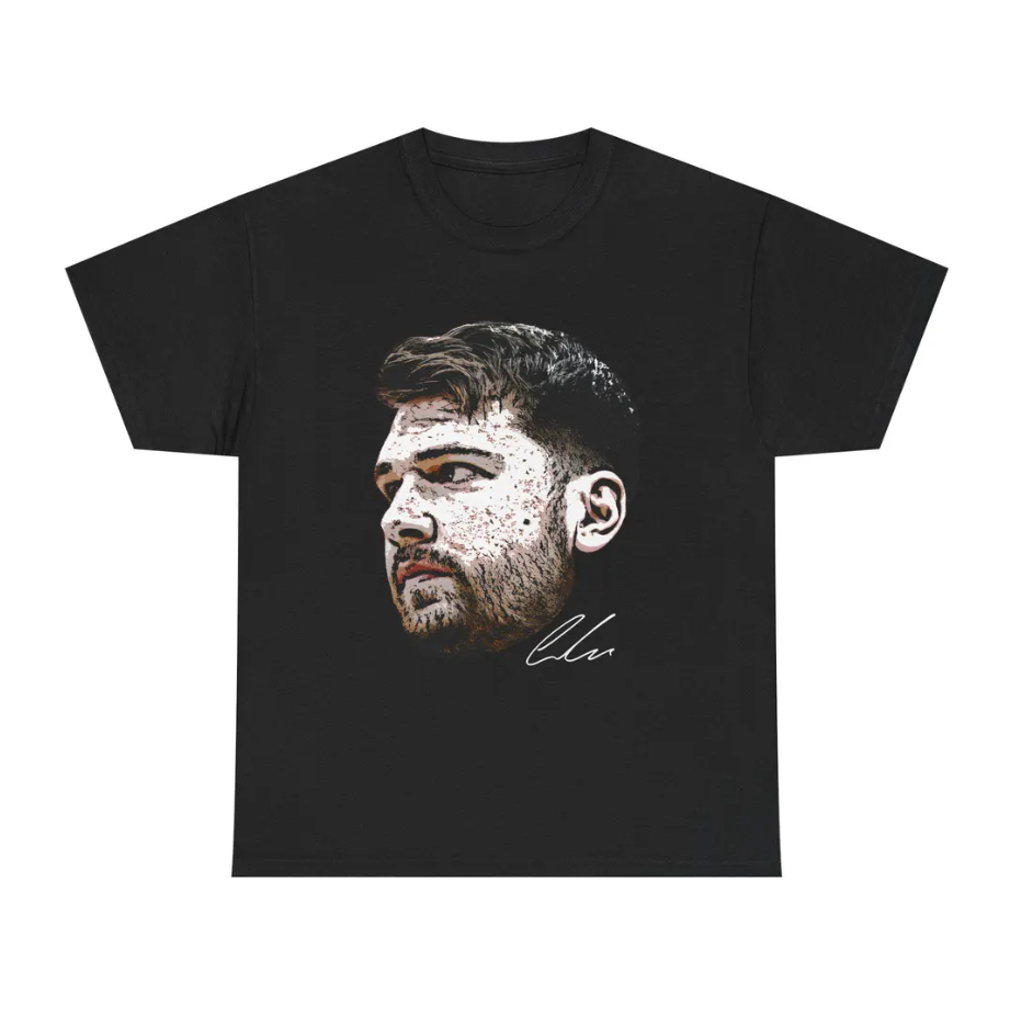 Luka Doncic LA T Shirt Face Tee Autograph Edition