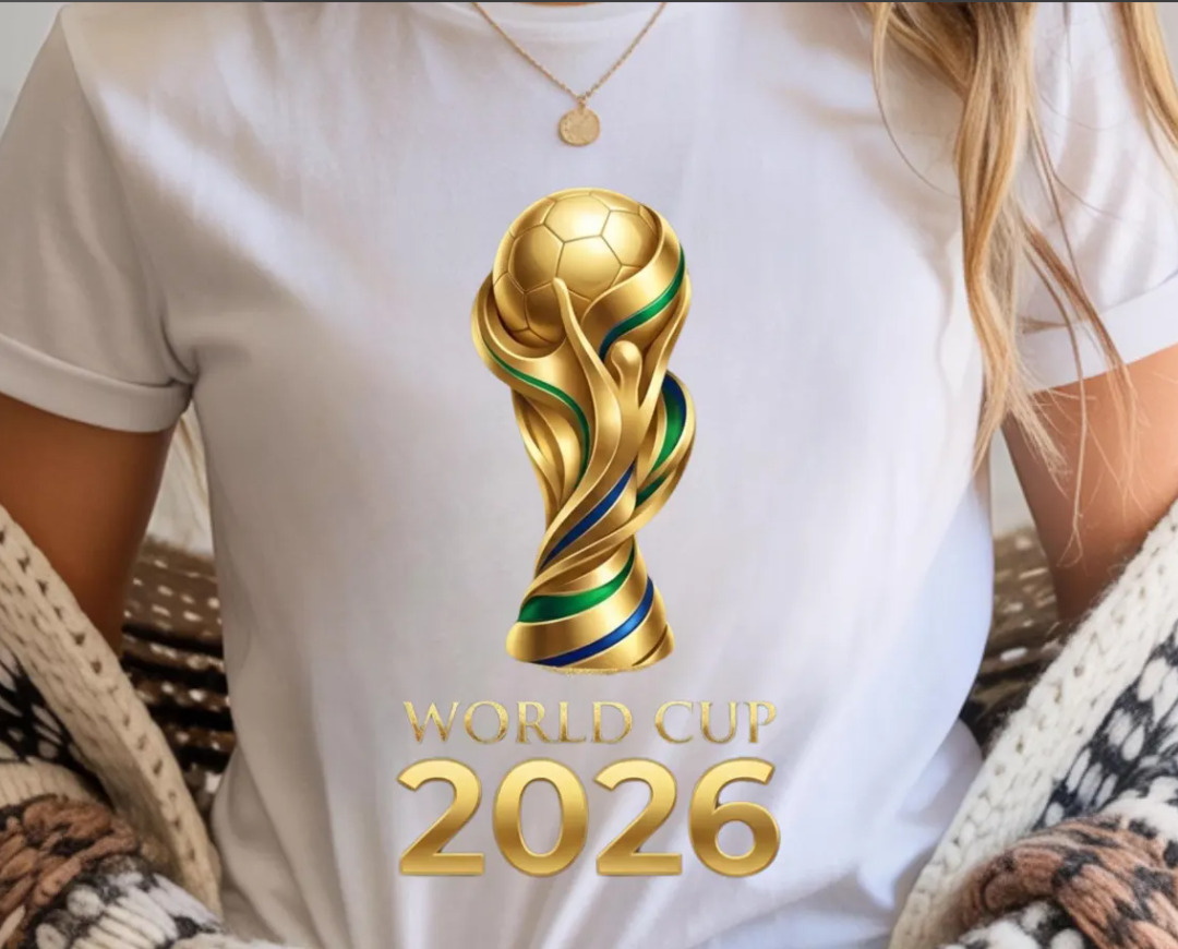 World Cup 2026 PNG Design, Colorful Soccer Graphic Tee Print , Football ,Fan Art Sublimation