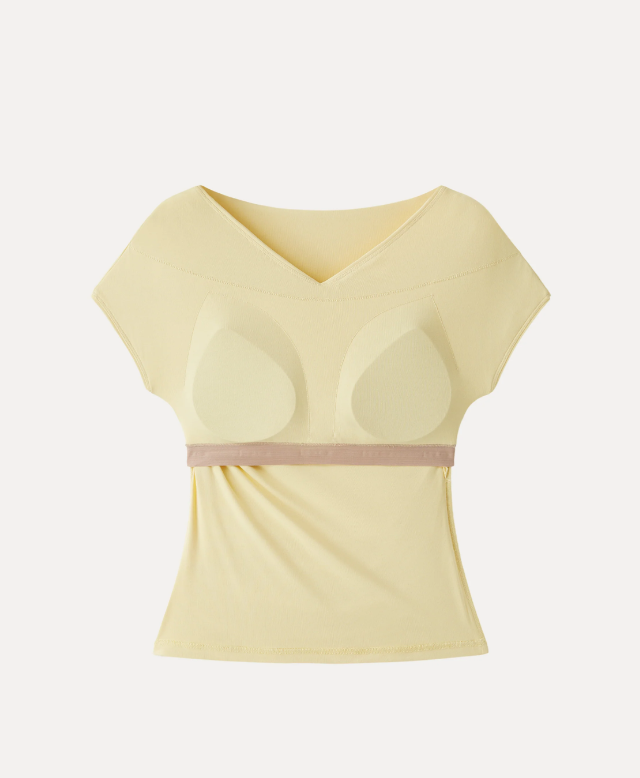 SkinKiss Surplice V-Neck Ruching Bra Top
