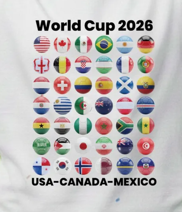 Soccer Shirt World Cup 2026 all Country Ball Football Fan Game Day Youth Tees Sports Apparel For Men Women Kids Gift Clothing