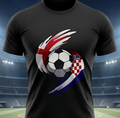 England vs Croatia Football Shirt, World Cup 2026 Match Day Tee, England Croatia Soccer Fan Shirt, Unisex Footy Graphic Top