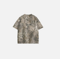 Camo Oversized Shirt Y2k Crewneck Maple Leaf Printed Short Sleeve Large Camo 02