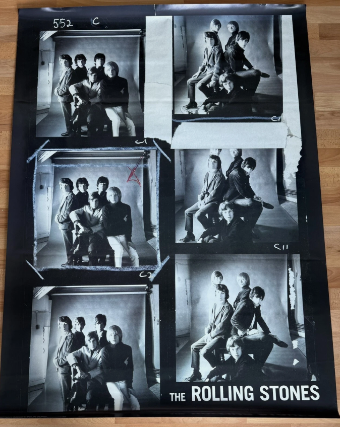 The Rolling Stones Very Large Mural Poster Mid- 1960’s Era (2003)