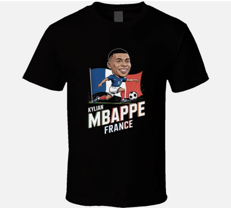 Kylian Mbappe France Forward World Cup  T Shirt