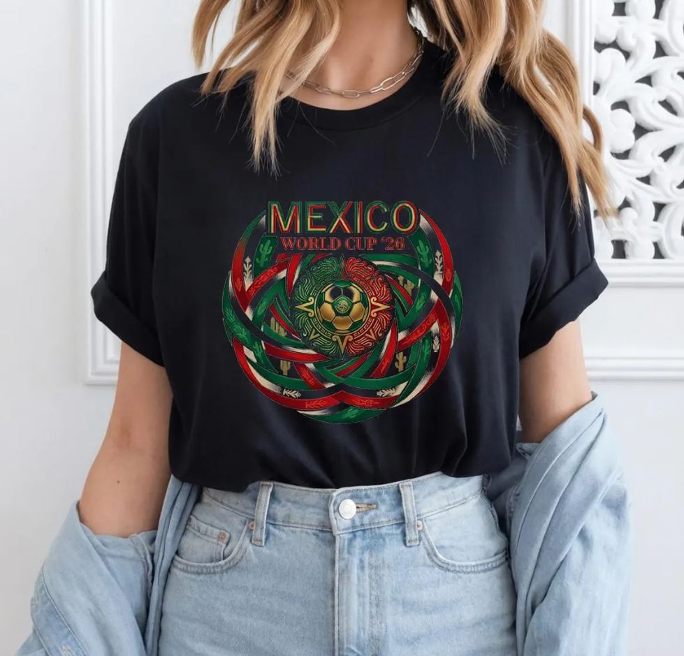 Mexico World Cup 2026 T-Shirt, Mexico Soccer Fan Shirt, El Tri Aztec Eagle Football Tee, Mexico National Team Gift