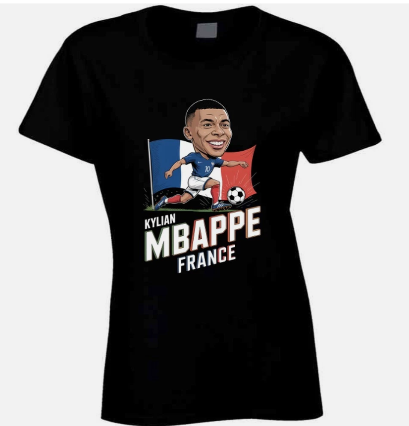Kylian Mbappe France Forward World Cup  T Shirt