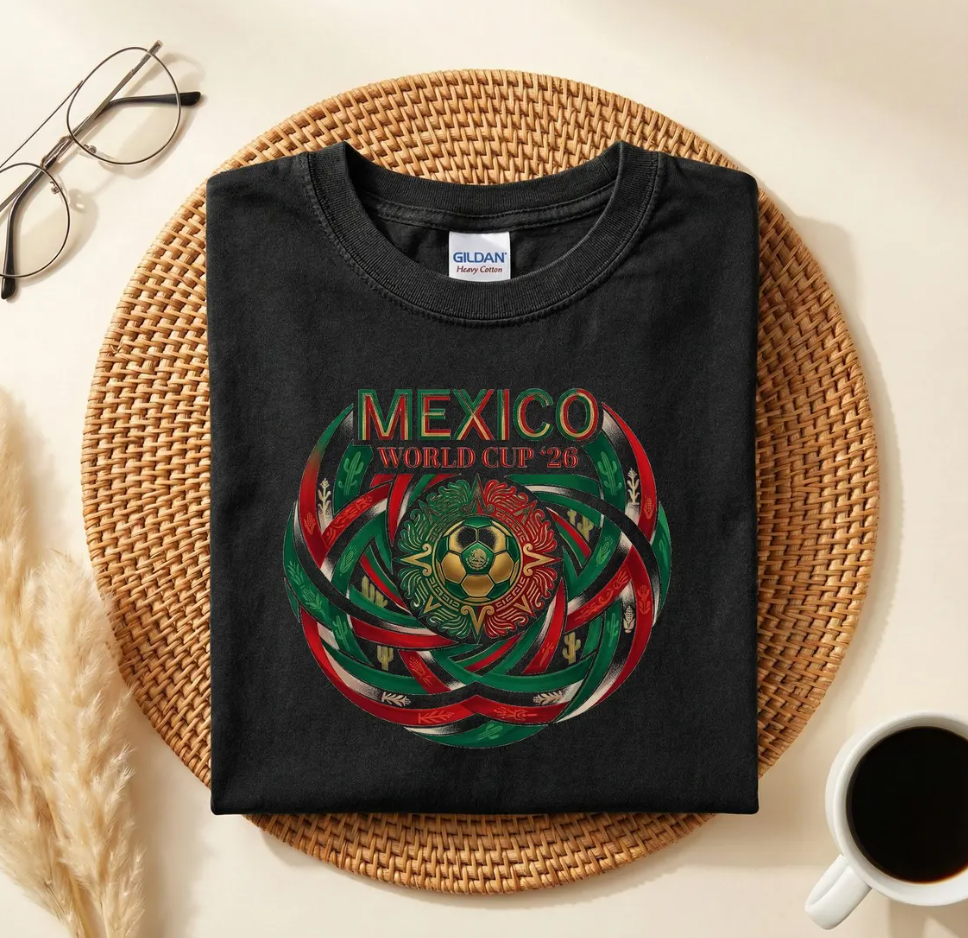 Mexico World Cup 2026 T-Shirt, Mexico Soccer Fan Shirt, El Tri Aztec Eagle Football Tee, Mexico National Team Gift