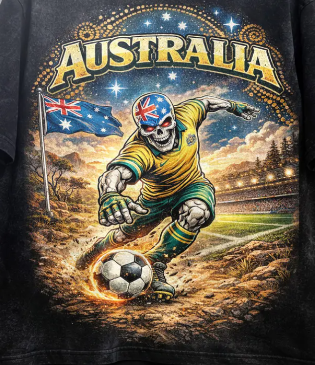 FIFA World Cup 2026 Australia Shirt, Australia Soccer Graphic Tee, Vintage Football Shirt, Aussie Fan Gift, Unisex Streetwear Soccer Tee.