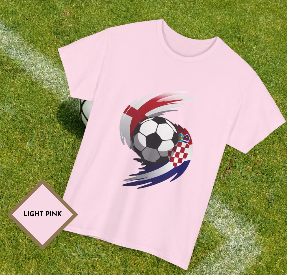 England vs Croatia Football Shirt, World Cup 2026 Match Day Tee, England Croatia Soccer Fan Shirt, Unisex Footy Graphic Top