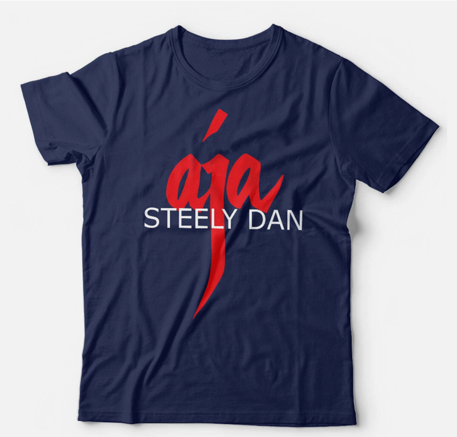 Steely Dan Tshirt Aja Logo & Kids Fathers Day Classic Yacht Rock Fagen Gift