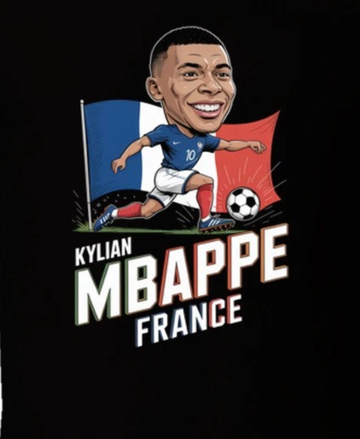Kylian Mbappe France Forward World Cup  T Shirt