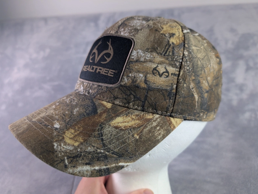 Realtree Camo Baseball Cap Mens Adjustable Hunting Hat Outdoor Cap OSFM Brown